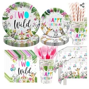 Two Wild Birthday Party Supplies